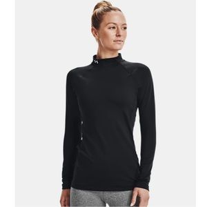Under Armour Mock Neck Long-Sleeve - Black - Medium